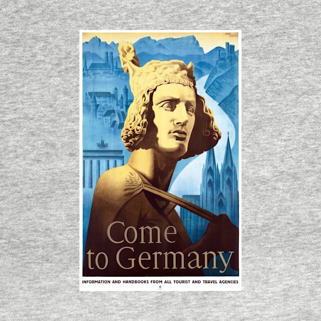 Vintage Travel Poster Germany - Come to Germany 1936 by vintagetreasure